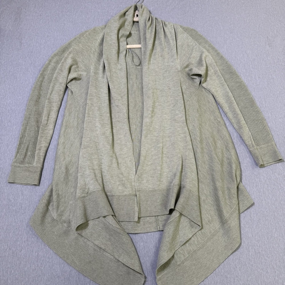 Lululemon Cardigan Sweater Womens M/L Cashlu Knit Wrap Open Front Cashmere Blend